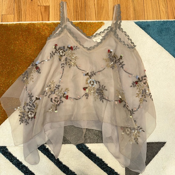 Let Me Be Tops - Let Me Be embroidered top